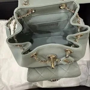 CHANEL | Bags | New Chanel Light Blue Duma Lambskin Backpack  display picture 1